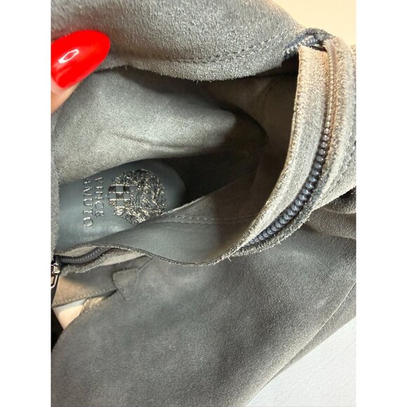 Vince Camuto Dreven Over The Knee Boot Grey Womens Size 11 High Block Heel Dress - Picture 13 of 13